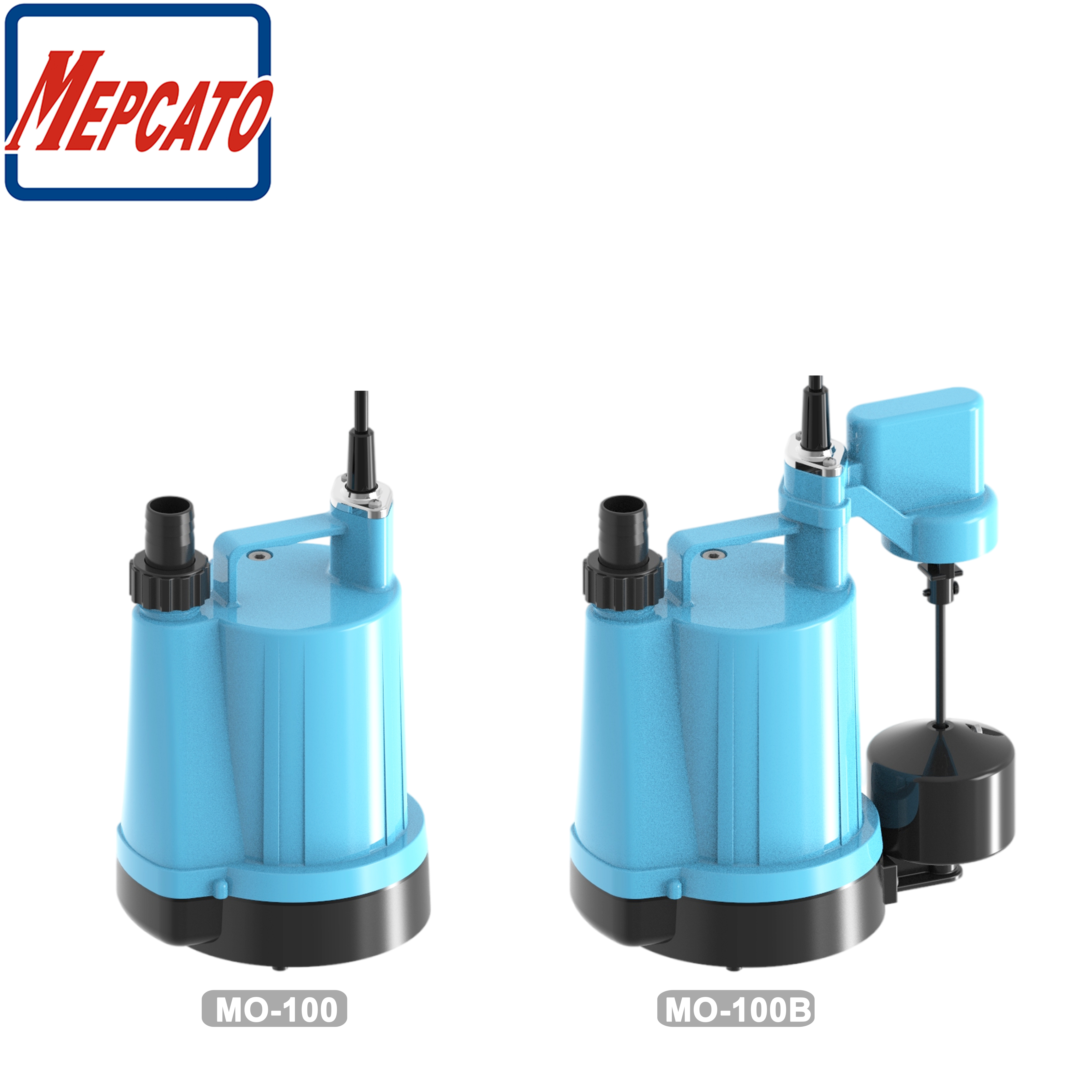 MO-100B Oil Cooling Motor Low Level Drainage Plastic Submersible Utility Pump with Float Switch
